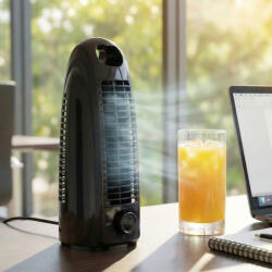  Opus 2 mini asztali ventilátor - 220-240V AC - 100 x 116 x 275 mm - fekete (51107)