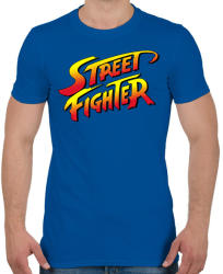 printfashion Street Fighter - Férfi póló - Királykék (2109881)