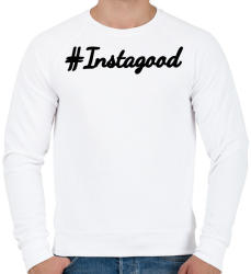 printfashion #Instagood - Férfi pulóver - Fehér (2119453)