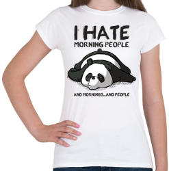 printfashion Antiszociális panda - Női póló - Fehér (2107633)