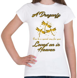 printfashion dragonfly - Női póló - Fehér (2108397)