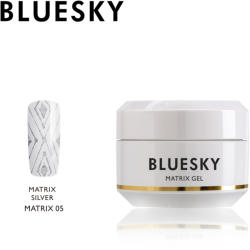 BLUESKY Cosmetics Mátrix zselé rugalmas csíkok húzásához - ezüst- silver 8 g