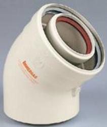 Immergas Ø 60/100 mm-es, 45°-os ív (3.010950)