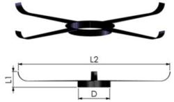 Tricox Központosító flexibilis rendszerhez, Ø60 mm, 5 db/csomag (FKP105)