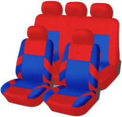 Autófejlesztés Univerzális üléshuzat garnitúra piros-kék (osztható) Exlusive