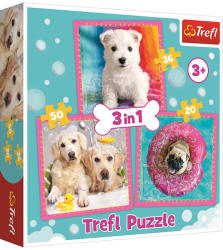Trefl Kölyök kutyák 3 az 1-ben puzzle (34845)
