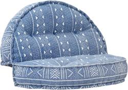 vidaXL Fotoliu puf, 100 x 20 cm, indigo, material textil (283791)