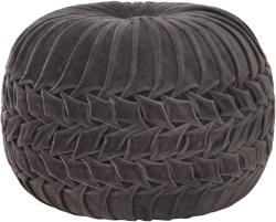 vidaXL Taburet puf design smoc, antracit, 40x30 cm, bumbac & catifea (284032) Canapea