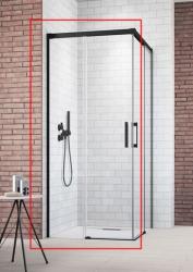 Radaway Idea Black KDD szögletes fekete zuhanykabin 110 cm (csak a balos fél) 387063-54-01L (387063-54-01L)