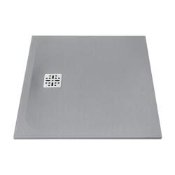 MARMY Dolomite öntött márvány zuhanytálca 80x80 cm, VALENTINO GREY 80 7638 80 80 53 (80 7638 80 80 53)