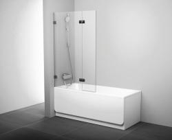 RAVAK BVS2 100 cm balos kádparaván Transparent üveggel, zsanércsomag nélkül 7ULA0A00Z1 (7ULA0A00Z1)