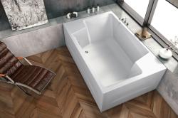 Kolpa-San Nabucco 190/M-2+MIKRO Beépíthető 2 személyes egyenes fürdőkád kombinált masszázs rendszerrel mikrofúvókákkal 929380 (929380)