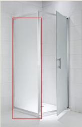 Jika Cubito rögzített zuhanykabin oldal panel, 90x195 cm króm/artic, H2972420026661 (2.9724. 2.002. 666.1) (H2972420026661)