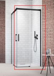 Radaway Idea Black KDD szögletes fekete zuhanykabin 90 cm (csak a jobbos fél) 387060-54-01R (387060-54-01R)