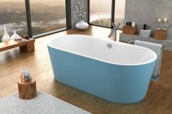 Kolpa-San Comodo-FS 185x90/MO BLUE/WH szabadon álló fürdőkád levegő masszázs rendszerrel 591730 (591730)