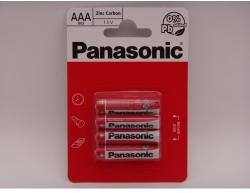 Panasonic AAA R3 baterii zinc carbon 1.5V blister 4