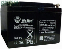 DIAMEC 12V 26Ah akkumulátor DM12-26 (D-100616)