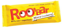ROOBAR Bio Raw Bar Gyümölcsszelet Maca Por és Vörösáfonya 30 g 30 g