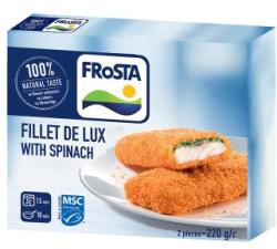 FRoSTA Fagyasztott Fillet de Lux tőkehalfilé spenótos szósszal töltve 220g