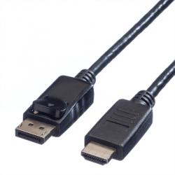 Valueline Cablu Displayport la HDMI Full HD T-T 2m Negru, Value 11.99. 5781 (11.99.5781-10)