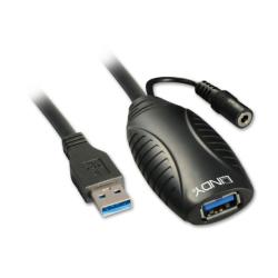 Lindy Cablu prelungitor activ USB 3.0 M-T 10m, Lindy L43156 (L43156)