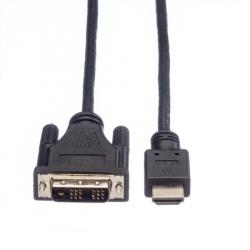 Roline Cablu HDMI la DVI 18+1 pini T-T 10m, Roline 11.04. 5553 (11.04.5553-5)