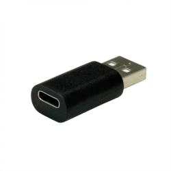 Valueline Adaptor USB 2.0 tip A la USB-C T-M Negru, Value 12.99. 2995 (12.99.2995-25)