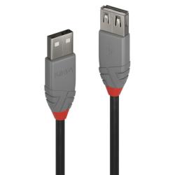Lindy Cablu prelungitor USB 2.0 T-M 5m Anthra Line, Lindy L36705 (L36705)
