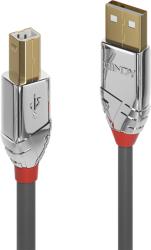 Lindy Cablu USB 2.0 tip A la tip B 1m Cromo Line, Lindy L36641 (L36641)
