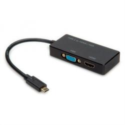 Valueline Adaptor USB tip C la HDMI + VGA T-M, Value 12.99. 3215 (12.99.3215-10)
