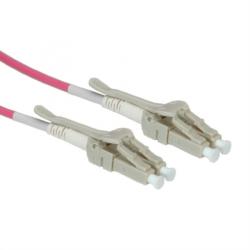 Roline Cablu fibra optica LC - LC OM4 conector Low Loss pentru Data Center 0.5m violet, Roline 21.15. 8870 (21.15.8870-5)