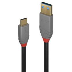 Lindy Cablu USB 3.1-A la tip C 5A/100W PD Anthra Line T-T 1.5m, Lindy L36912 (L36912)