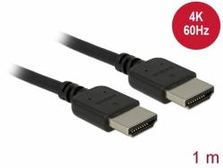 Delock Cablu HDMI Premium Certificat 4K60Hz 1m T-T Negru, Delock 85215 (85215)
