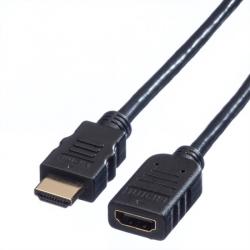 Valueline Cablu prelungitor HDMI T-M 1m Negru, Value 11.99. 5574 (11.99.5574-10)