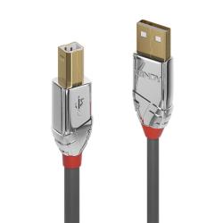 Lindy Cablu USB 2.0 tip A la B T-T 5m Cromo Line, Lindy L36644 (L36644)