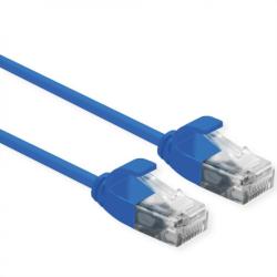 Roline Cablu de retea Slim cat 6A UTP LSOH 0.15m Albastru, Roline 21.15. 3940 (21.15.3940-100)