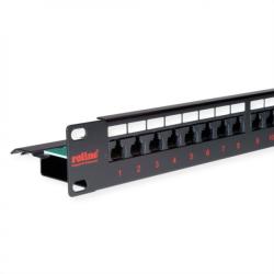 Roline Patch Panel UTP Cat. 6, 24 porturi, negru, Roline 26.11. 0362 (26.11.0362-3)