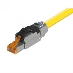 Roline Cablu de retea RJ45 S / FTP- (PiMF-) Cat. 8 LSOH fir solid Galben 1m, Roline 21.15. 1851 (21.15.1851-100)