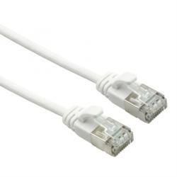 Roline Cablu de retea U/FTP Data Center cat 7 LSOH cu mufe RJ45 (500 MHz) Slim Alb 3m, Roline 21.15. 1713 (21.15.1713-50)