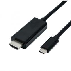 Roline Cablu USB tip C la HDMI 4K60 Hz T-T 3m Negru, Roline 11.04. 5842 (11.04.5842-10)