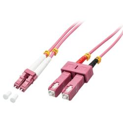 Lindy Cablu fibra optica LC-SC OM4 Duplex Multimode 15m, Lindy L46365 (L46365)
