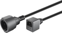 Goobay Cablu prelungitor pentru UPS C14 la Schuko 0.2m siguranta 10A, Goobay 51476 (PPU1-01)