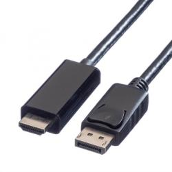 Valueline Cablu Displayport la HDMI UHD 4k T-T 1m Negru, Value 11.99. 5785 (11.99.5785-10)