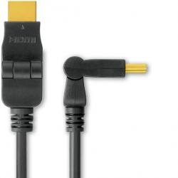 Cablu HDMI-A v1.4 3D Full HD conector rotativ T-T 2m Negru, KPHDMO2 (KPHDMO2)