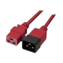 Lindy Cablu de alimentare IEC C19 la C20 1m Rosu, Lindy L30123 (L30123)