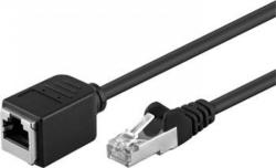 Goobay Cablu prelungitor FTP cat 5e RJ45 T-M 1m Negru, 91886 (SSTPMF01)