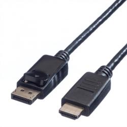 Valueline Cablu Displayport la HDMI Full HD T-T 3m Negru, Value 11.99. 5782 (11.99.5782-10)