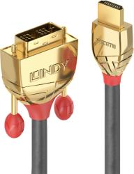 Lindy Cablu HDMI la DVI-D Gold Line T-T 2m, Lindy L36195 (L36195)