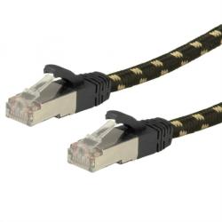 Roline Cablu de retea S/FTP (PiMF) GOLD cat 6A 1m, Roline 21.15. 2181 (21.15.2181-100)