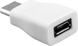 Goobay Adaptor USB-C la micro USB-B T-M Alb, Goobay 71398 (ADAPT-USBCM/UUSBF)